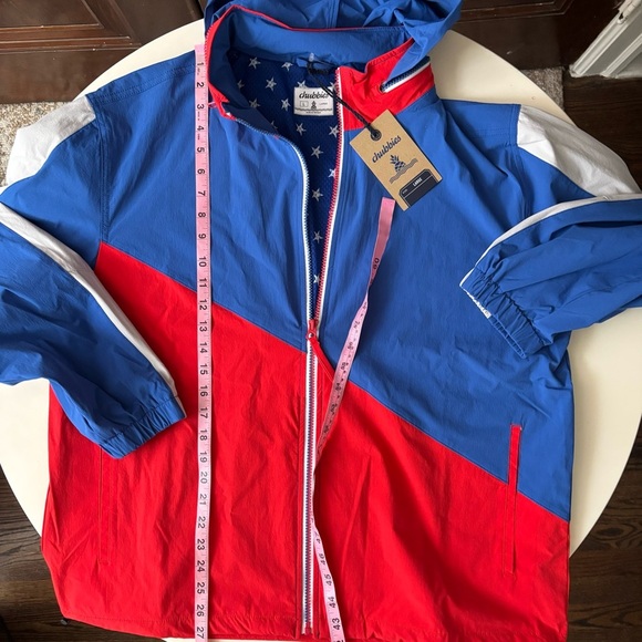 Chubbies Men’s The All Star Track Jacket Size Large New Mesh Lining Hooded - Picture 2 of 8